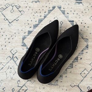 Rothy's Black and Blue Flats